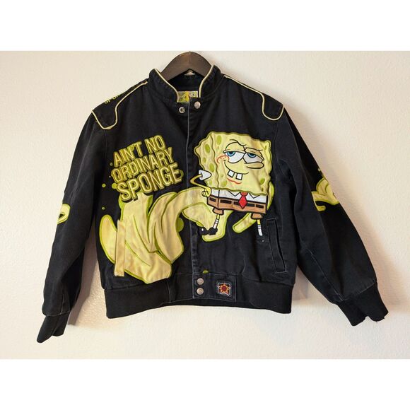 JH Design SpongeBob SquarePants Kids Jacket Nickelodeon Graphic Black - Picture 10 of 10